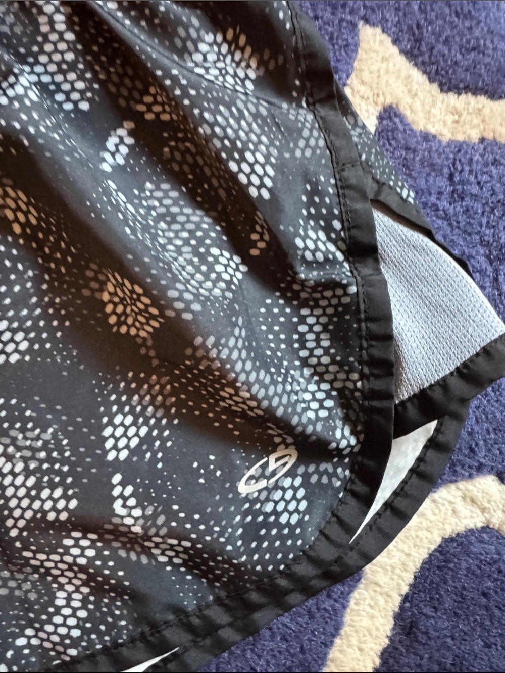Champion Black Printed Athletic Running Shorts - Picture 4 of 7